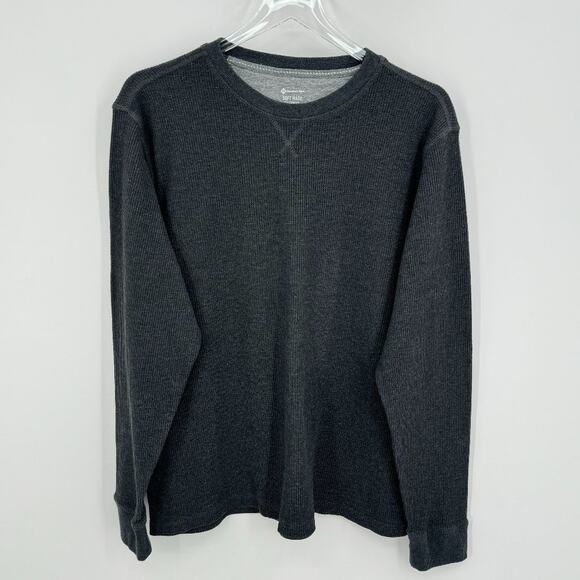 Members Mark gray crew soft wash waffle weave thermal top long sleeve XL - Picture 8 of 8